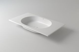 Столешница с раковиной Holbi Ariel 80см белый матовый 1.05.004.11.1